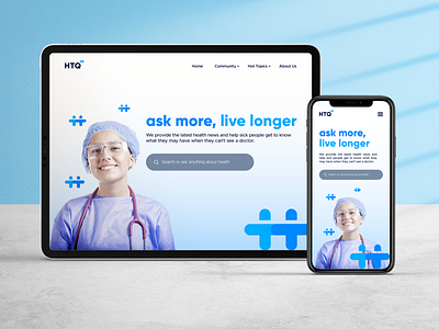 Health Top Questions Home Page Design