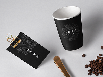 Dope Coffee Cup Design brand brand and identity brand identity branding coffee coffee cup coffee cup design cup cup design design dope illustration label label design luxury marble minimalist packaging packaging design pattern