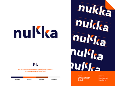 Nukka Logo Concept Proposal brand guideline brand identity branding design logo vector
