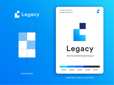 Legacy Logo Concept brand brand agency brand and identity brand guideline brand identity branding design icon logo logo a day logo alphabet logo app logo concept logo creation logo creator logo design logocollection logotype real estate