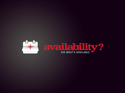 Availability? animate available black calendar compass date design flip gradient logo red shadow time