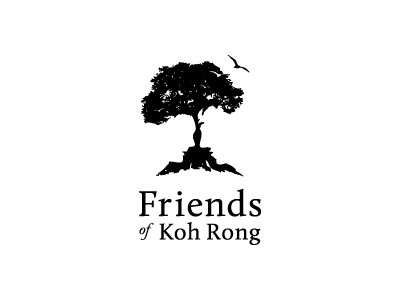 Friends Of Koh Rong bird charity concept faces friends monochrome space tree