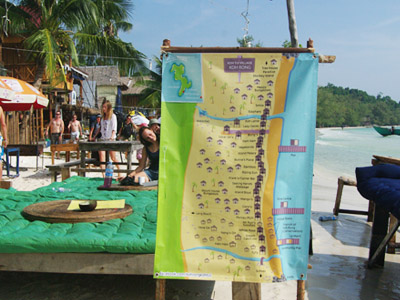 Island Map In Action bungalow design island koh rong map print