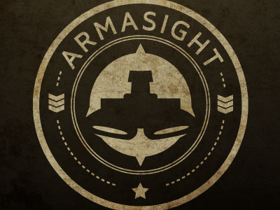 Armasight v2 concept identity mark military night sight typography vision