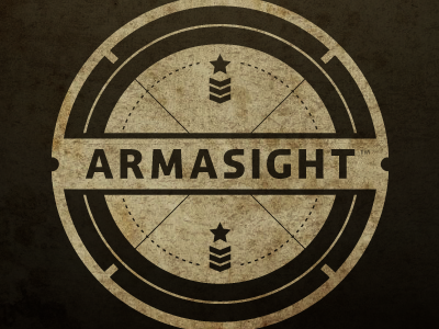 Armasight v3 concept identity mark military night sight typography vision