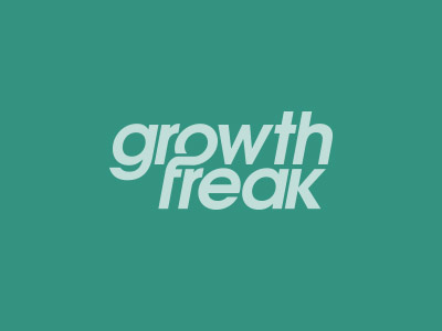 Growth Freak concept connect design grow type typography wordmark