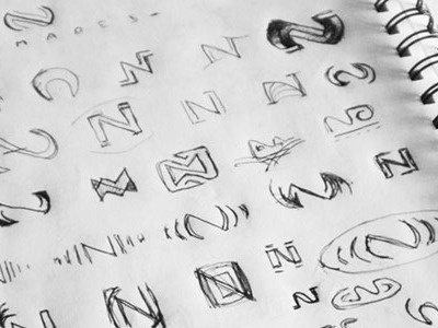 Nomade Shop brand logo mark shop skate sketch street wear