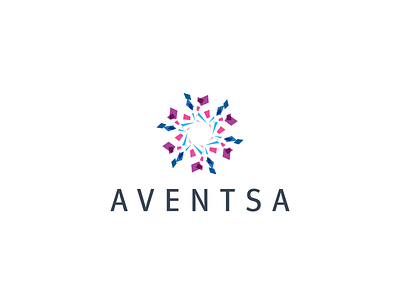 Aventsa bright event logo planning shape star venture