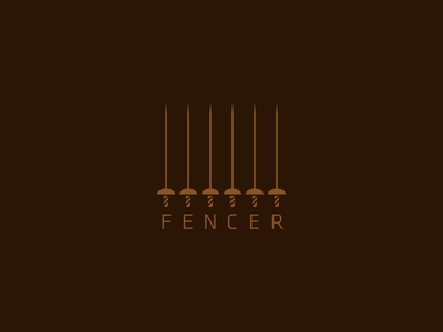 Fencer archives brown concept design fence fencer idea logo