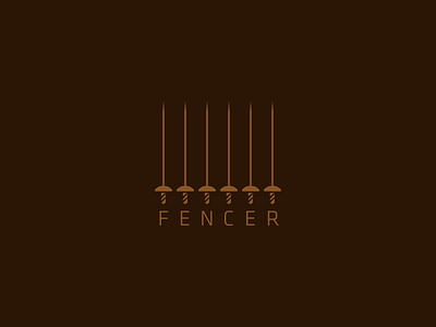 Fencer archives brown concept design fence fencer idea logo