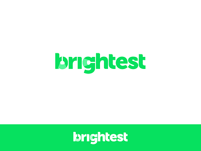 Brightest brand brighest bright community green help light logo technology type typography word mark