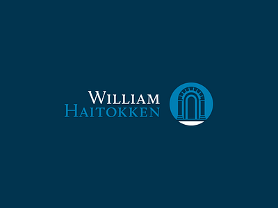 William Haitokken accounting blue business finance investment logo startup