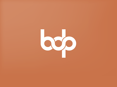 bdp concept construct design form letter monogram type