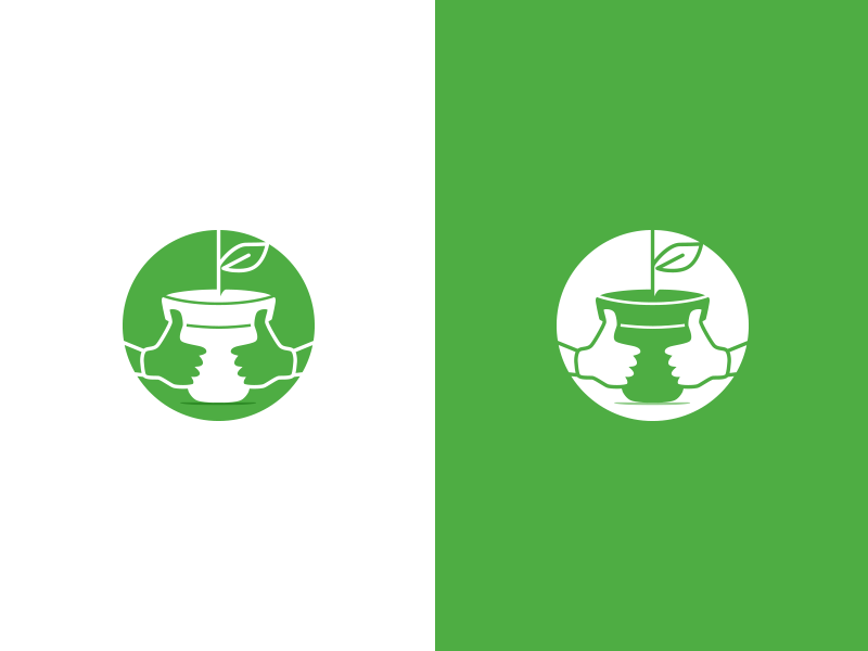 Lucky Green Thumbs #1 concept icon thumbs logo garden green lucky proposal