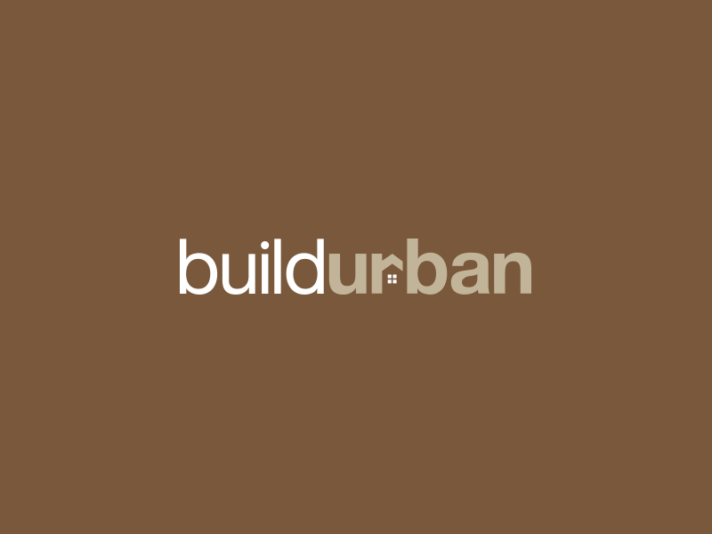 Build Urban typography type brown idea concept mark brand logo development urban build