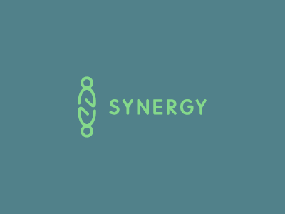 Synergy collaborate communication concept logo people synergy teal