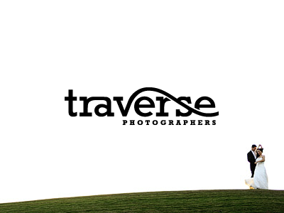 Traverse Photographers black journey logo photo photographer travel type typography wedding white