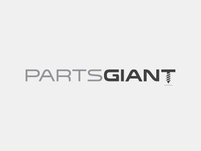 Parts Giant Logo charcoal giant graphic grey logo mark parts screw typography