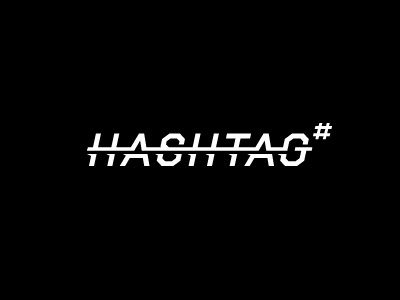 Hashtag #2 artist concept hashtag label logo management monochrome music record type word mark