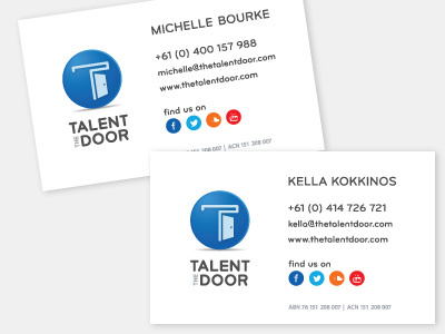 Talent Door Business Cards