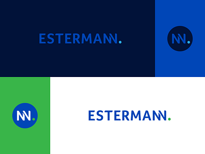 Estermann blue brand brand identity branding concept design graphic green icon identity logo mark monogram presentation type typography vector