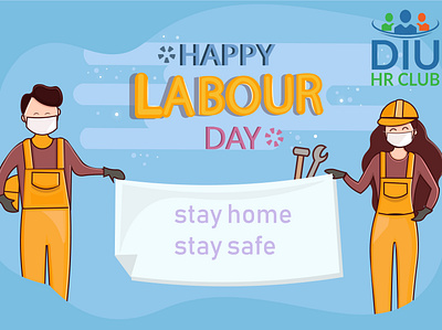 happy labour day art design flat graphics design icon illustration illustrator logo typography vector