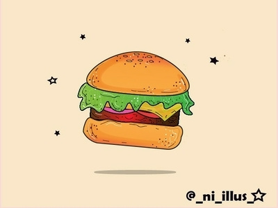 burger design illustration vector