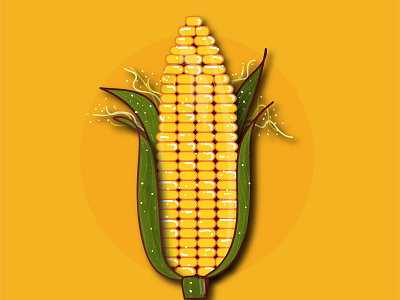 Corn animation art design flat graphics design icon illustration illustrator logo typography vector