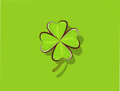 clover leaf art design flat graphics design icon illustration illustrator logo typography vector