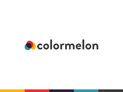 Final logo for Colormelon abstract colorful colormelon flat fruit logo melon