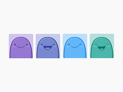 Happy Avatar Dudes avatars emoji happy monochrome