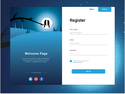 Register Page Website