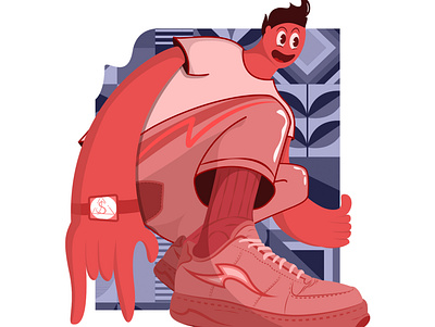 cool kid illustration artwork illustrations sneaker illustration sticker