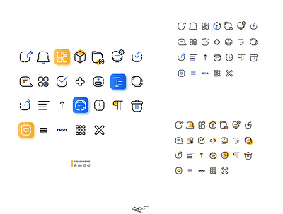 Icon set for app graphic design icon illustration ui