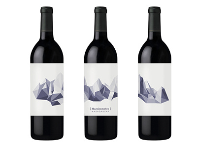 Wine Label color label shape triangulation wine