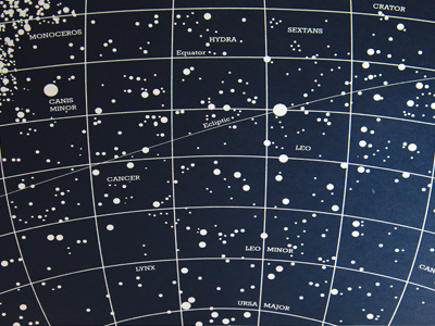 Constellation Print black blue constellations midnight print screen space stars white