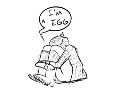 Egg doodle egg sketch