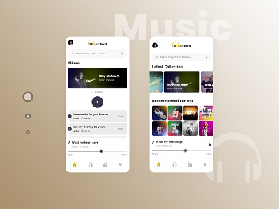 Online Music Application UI