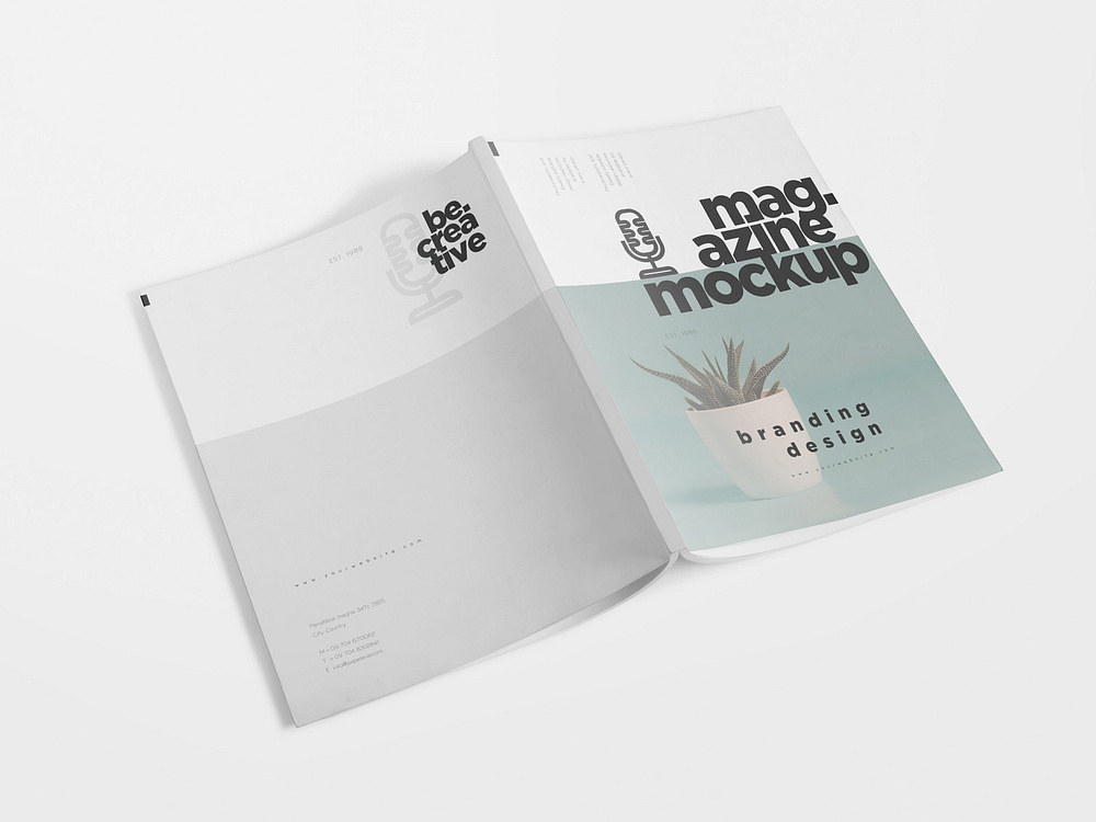 US Letter Size Magazine Mockup by Gfx Foundry on Dribbble