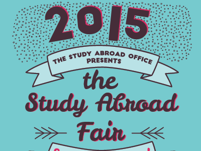 Study Abroad Fair flyer poster school travel