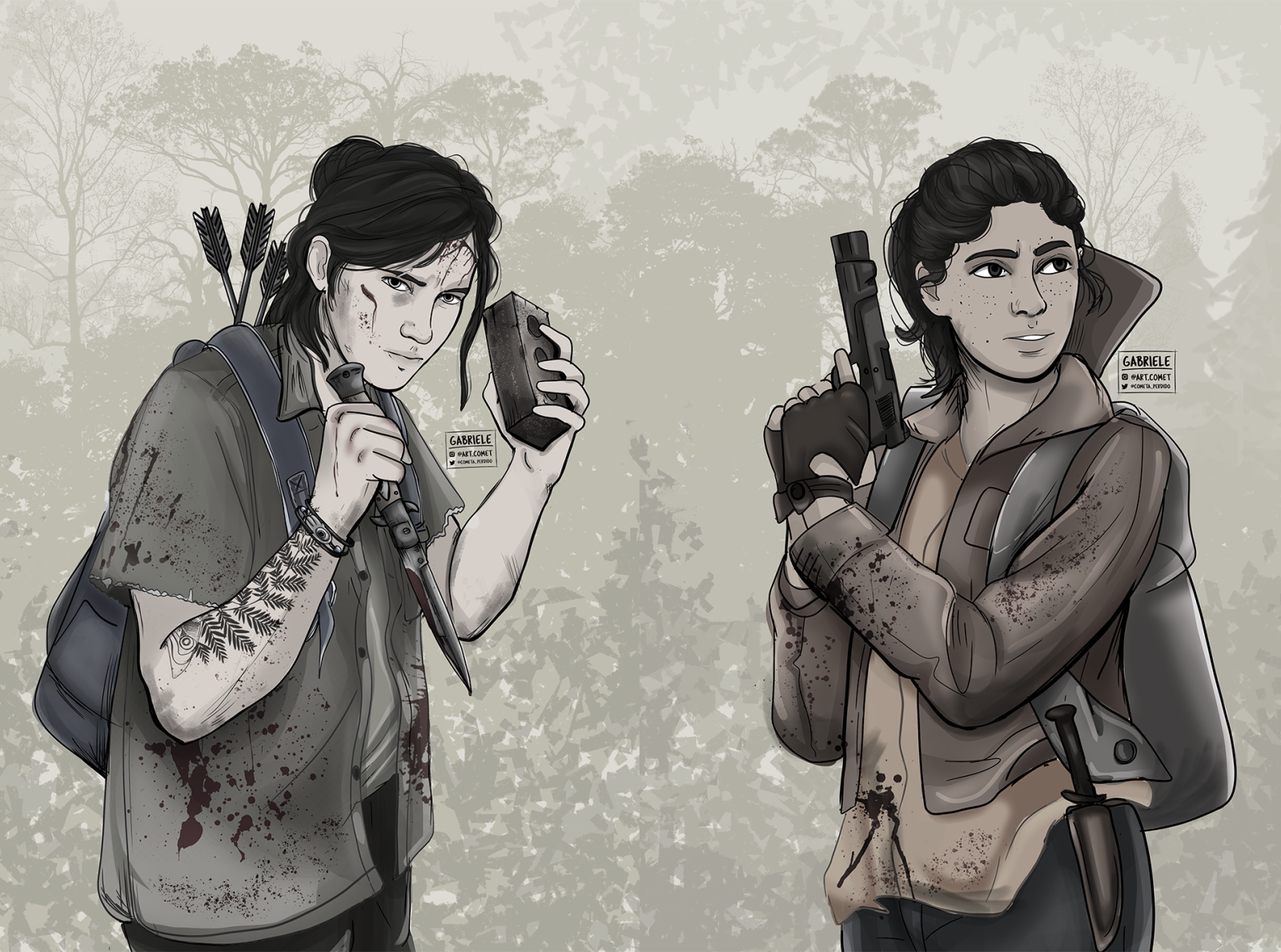 Only two of us. Элли Уильямс the last of us 2 арт.