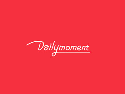 Daily moment calligraphy daily icon logo