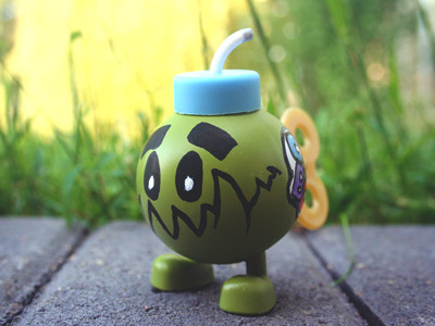 Nori X Bob-omb art toy character design kaiju toy