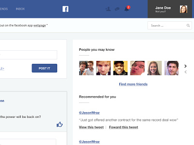 Facebook App Redesign app design facebook