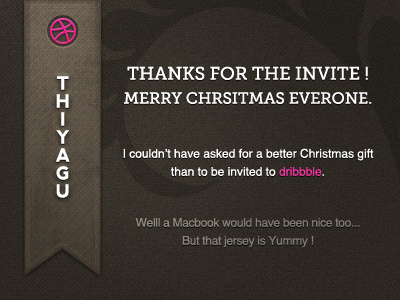 Merry Christmas Dribble christmas invite textutre