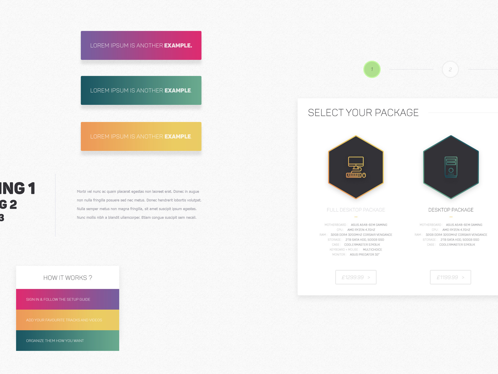 Web Elements. #1 by Ryan Forgan on Dribbble