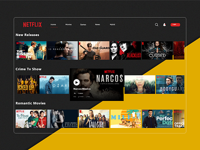 Netflix original's dark mood view app art branding design graphic design illustration illustrator typography ux web website