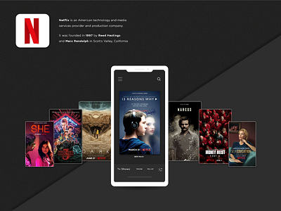 Netflix mobile app screenshots app branding design graphic design icon illustration logo ui ux vector