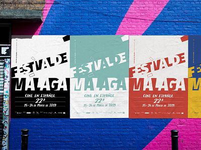 Festival de Malaga poster ciak cinema contest gestalt graphic design poster