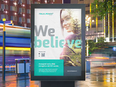 We Believe advertisement double exposure eco energy green poster print sustainibility